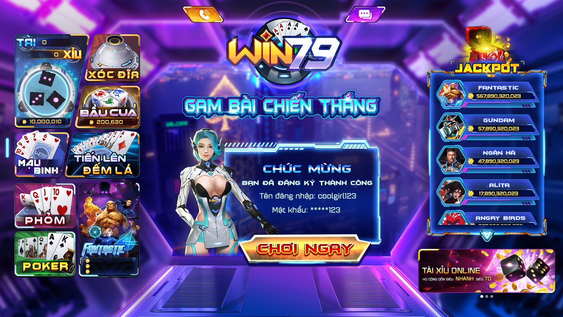 Cách chơi Mậu Binh tại cổng game Win79