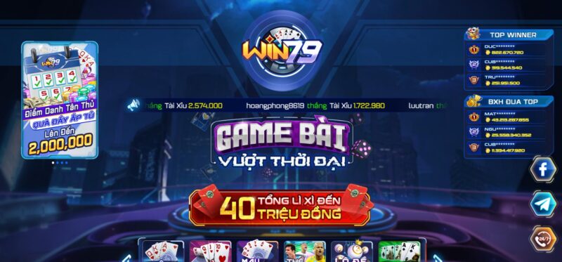 Link tai Win79 là địa chỉ cược game bài vô cùng thú vị